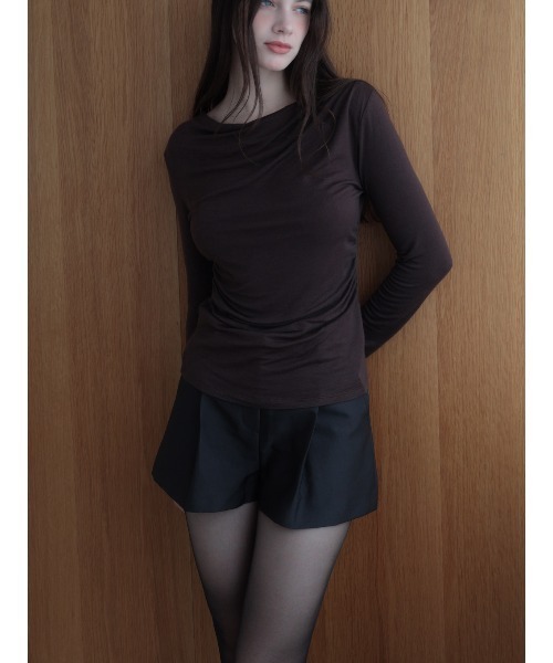 celon(セロン)の「tucked mini pants(その他パンツ・レディース・ブラック/ベージュ・FREE)」の15枚目の写真