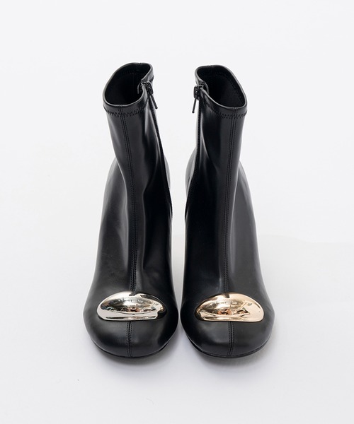 PRANK PROJECT(プランクプロジェクト)の「メタルヒールストレッチショートブーツ / Metal Heel Stretch Short Boots(ブーツ・レディース・ブラック・36/37/38)」の7枚目の写真