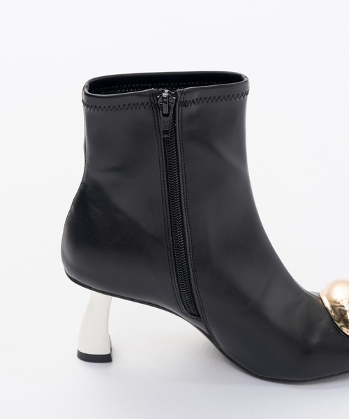 PRANK PROJECT(プランクプロジェクト)の「メタルヒールストレッチショートブーツ / Metal Heel Stretch Short Boots(ブーツ・レディース・ブラック・36/37/38)」の11枚目の写真