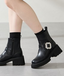 Oriental Traffic ブラックブーツ ORiental TRaffic｜オリエンタルトラフィックのブーツ（ジップ