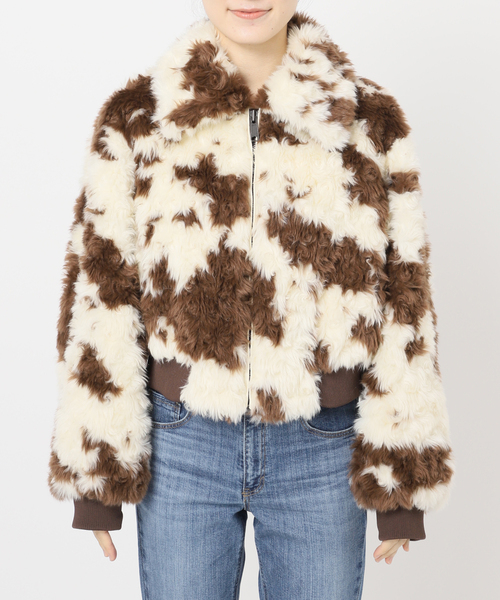 U by SPICK&SPAN（ユーバイスピックアンドスパン）の「MOLLIOLLI/モリオリ GEGE AVIATOR CROPPED JUMPER（その他アウター・レディース・アイボリー・SMALL）」の13枚目の写真