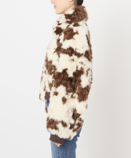 U by SPICK&SPAN（ユーバイスピックアンドスパン）の「MOLLIOLLI/モリオリ GEGE AVIATOR CROPPED JUMPER（その他アウター・レディース・アイボリー・SMALL）」の11枚目の写真