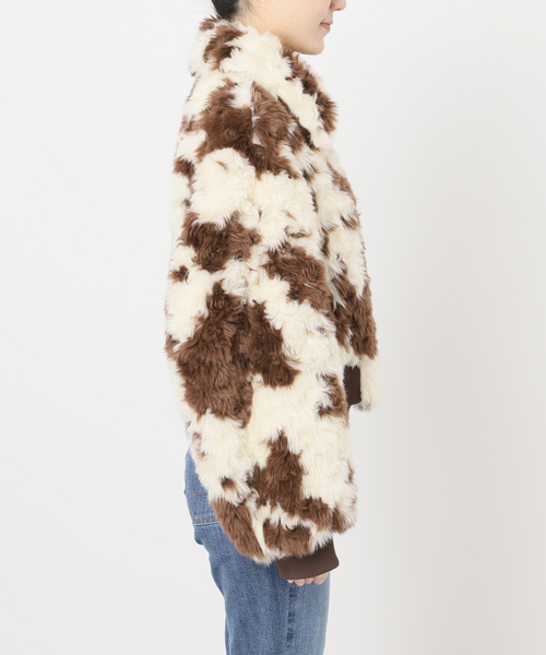 U by SPICK&SPAN（ユーバイスピックアンドスパン）の「MOLLIOLLI/モリオリ GEGE AVIATOR CROPPED JUMPER（その他アウター・レディース・アイボリー・SMALL）」の16枚目の写真