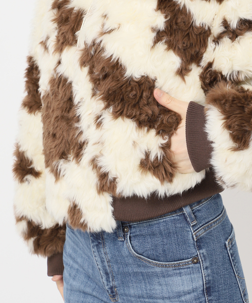 U by SPICK&SPAN（ユーバイスピックアンドスパン）の「MOLLIOLLI/モリオリ GEGE AVIATOR CROPPED JUMPER（その他アウター・レディース・アイボリー・SMALL）」の18枚目の写真