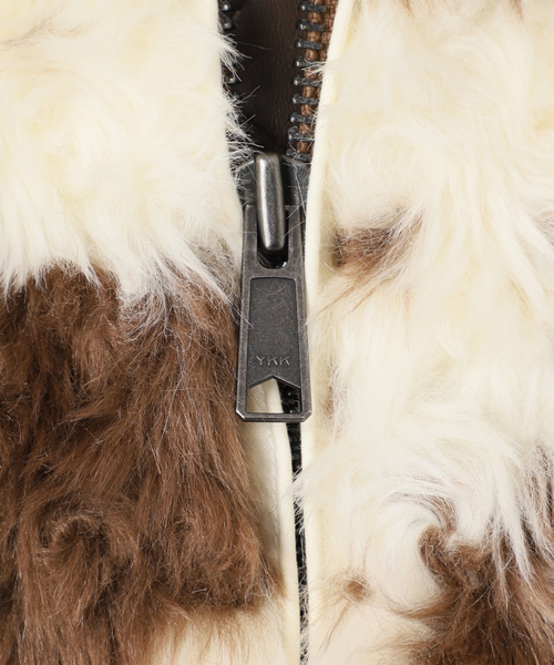 U by SPICK&SPAN（ユーバイスピックアンドスパン）の「MOLLIOLLI/モリオリ GEGE AVIATOR CROPPED JUMPER（その他アウター・レディース・アイボリー・SMALL）」の22枚目の写真