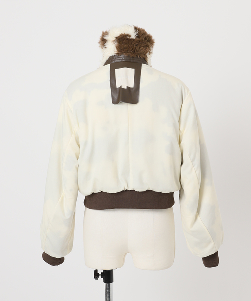 U by SPICK&SPAN（ユーバイスピックアンドスパン）の「MOLLIOLLI/モリオリ GEGE AVIATOR CROPPED JUMPER（その他アウター・レディース・アイボリー・SMALL）」の19枚目の写真