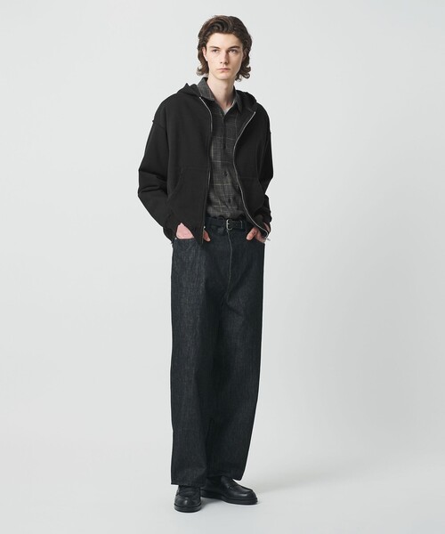 BEAUTY&YOUTH UNITED ARROWS（ビューティーアンドユースユナイテッドアローズ）の「クラッシュ スウェット ジップ フーディ（パーカー・メンズ・レッド/ブラック・S/L/M/XL）」の5枚目の写真