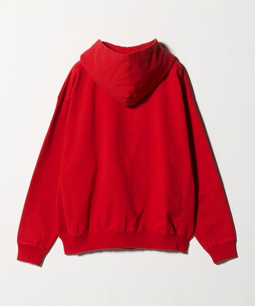 BEAUTY&YOUTH UNITED ARROWS（ビューティーアンドユースユナイテッドアローズ）の「クラッシュ スウェット ジップ フーディ（パーカー・メンズ・レッド/ブラック・S/L/M/XL）」の13枚目の写真