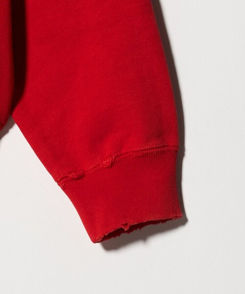 BEAUTY&YOUTH UNITED ARROWS（ビューティーアンドユースユナイテッドアローズ）の「クラッシュ スウェット ジップ フーディ（パーカー・メンズ・レッド/ブラック・S/L/M/XL）」の15枚目の写真
