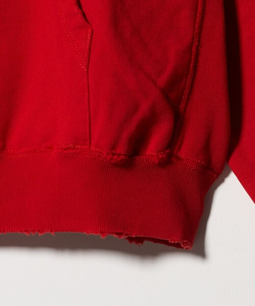BEAUTY&YOUTH UNITED ARROWS（ビューティーアンドユースユナイテッドアローズ）の「クラッシュ スウェット ジップ フーディ（パーカー・メンズ・レッド/ブラック・S/L/M/XL）」の16枚目の写真