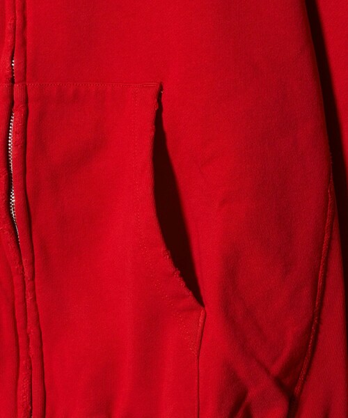 BEAUTY&YOUTH UNITED ARROWS（ビューティーアンドユースユナイテッドアローズ）の「クラッシュ スウェット ジップ フーディ（パーカー・メンズ・レッド/ブラック・S/L/M/XL）」の17枚目の写真