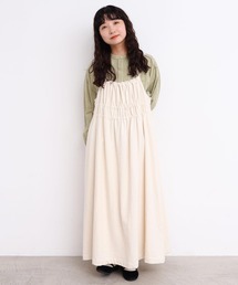 l'atelier du savon | _たゆたゆデニム キャミワンピース(ジャンパースカート)