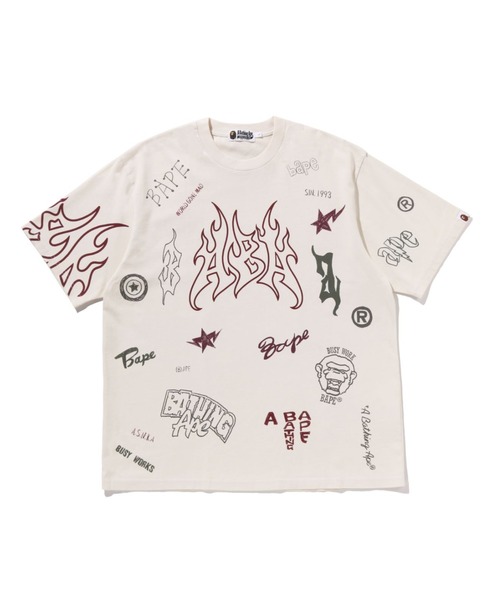 OVERALL PRINT RELAXED FIT TEE（Tシャツ/カットソー）｜A BATHING APE 