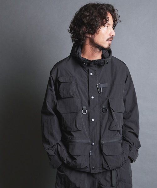 COMMON WARE(コモンウェアー)の「EM:NoiR ノアール Connect Hooded Jacket/ ナイロン コネクト フーデッドジャケット(マウンテンパーカー・メンズ・ブラック・LARGE/MEDIUM)」の11枚目の写真