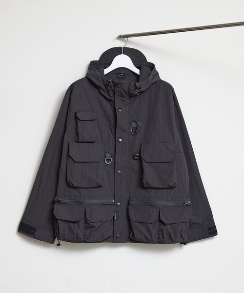 COMMON WARE(コモンウェアー)の「EM:NoiR ノアール Connect Hooded Jacket/ ナイロン コネクト フーデッドジャケット(マウンテンパーカー・メンズ・ブラック・LARGE/MEDIUM)」の20枚目の写真