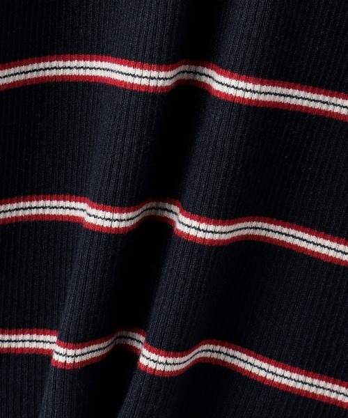 VICKY（ビッキー）の「MIXカラーボーダーニットプルオーバー（ニット/セーター・レディース・グレー系その他/ブラウン系その他/ダークネイビー・M）」の22枚目の写真