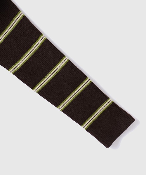 VICKY（ビッキー）の「MIXカラーボーダーニットプルオーバー（ニット/セーター・レディース・グレー系その他/ブラウン系その他/ダークネイビー・M）」の7枚目の写真