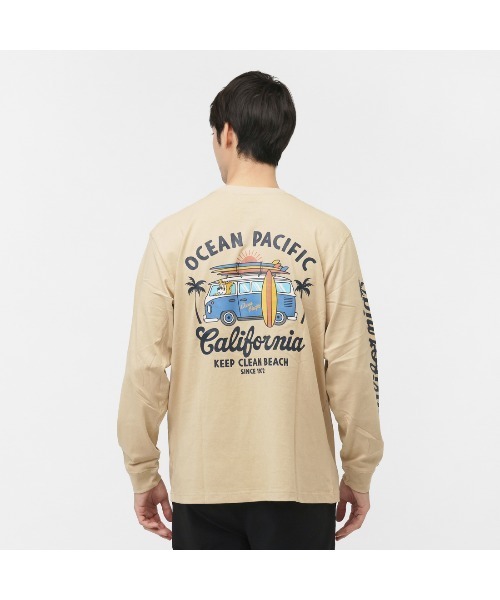 Ocean Pacific（オーシャンパシフィック）の「オーシャンパシフィック Ocean Pacific ナガソデTシャツ_メンズ_オーシャンパシフィック（Tシャツ/カットソー・メンズ・ベージュ/ブラック/ホワイト・M/L/LL）」の4枚目の写真