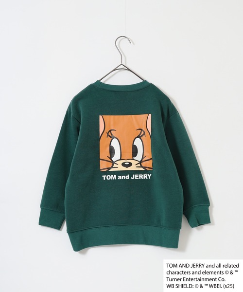 Tom&Jerry(トムアンドジェリー)の「TOM&JERRY 裏起毛 プリント 長袖トレーナー トム&ジェリー KIDS(スウェット・キッズ・グレイッシュベージュ/ブラック/オートミール/チャコール/ネイビー/杢グレー/ダークグリーン/ヘザーチャコール・110/120/130/140/150/160)」の21枚目の写真