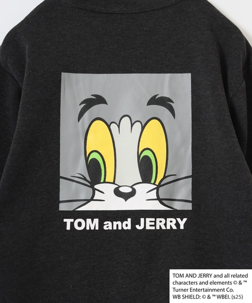 Tom&Jerry(トムアンドジェリー)の「TOM&JERRY 裏起毛 プリント 長袖トレーナー トム&ジェリー KIDS(スウェット・キッズ・グレイッシュベージュ/ブラック/オートミール/チャコール/ネイビー/杢グレー/ダークグリーン/ヘザーチャコール・110/120/130/140/150/160)」の17枚目の写真