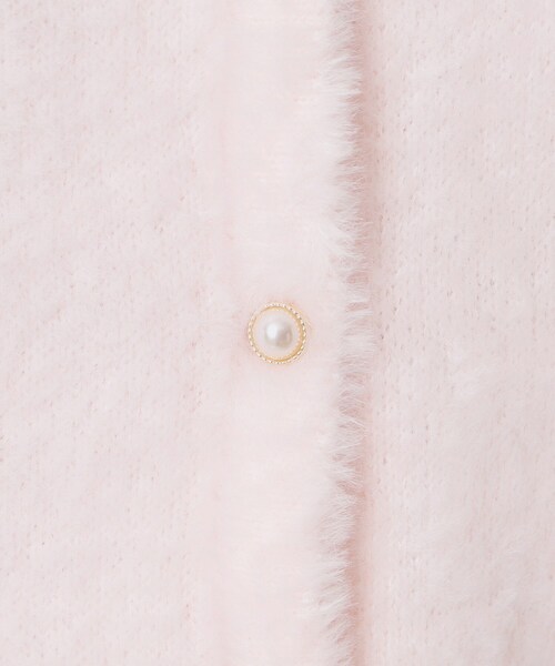 ITS'DEMO（イッツデモ）の「【手洗い可】フェザーヤーンクルーカーディガン（カーディガン/ボレロ・レディース・ピンク/ピンク系/オフホワイト/チャコールグレー・00）」の12枚目の写真