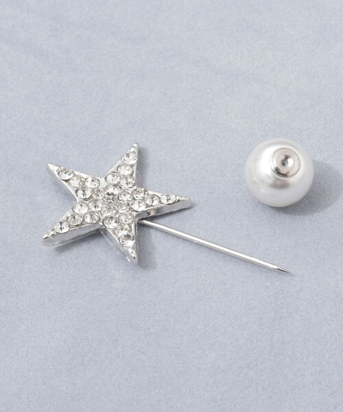 grace grace （グラスグラス）の「【grace grace/グラスグラス】スターパヴェプッシュピン（ブローチ/コサージュ・レディース・シルバー・FREE）」の5枚目の写真