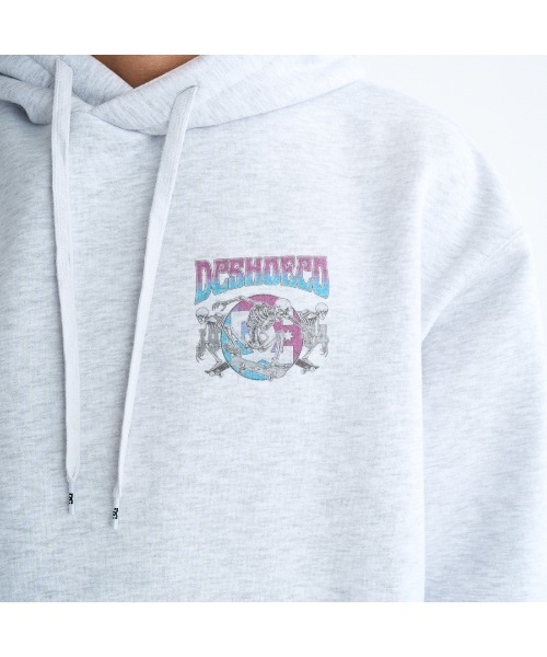 DC SHOES（ディーシーシューズ）の「ディーシーシューズ  25 ROCKSKULL PH アウトドアカジュアル スウェットパーカー（パーカー・メンズ・ブラック/グレー・M/L/LL）」の11枚目の写真