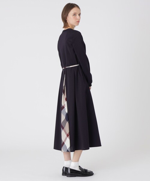 セール】【一部店舗限定】ポンチAラインドレス（ワンピース）｜BLUE