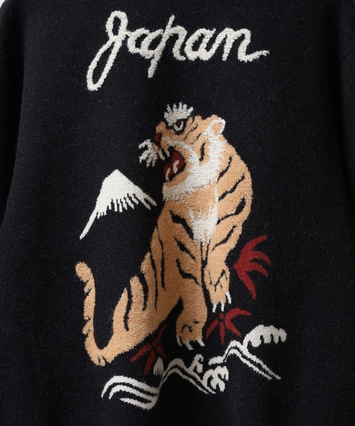 KRIFF MAYER（クリフメイヤー）の「KRIFF MAYER もちのびニットカーデ(虎)（カーディガン/ボレロ・メンズ・ブルー/カーキ/ブラック・XL/L/M）」の16枚目の写真