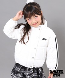 ANAP kids（アナップキッズ）の「撥水加工 袖 ライン 中綿 ブルゾン 【ジュニアお揃い】（ブルゾン・キッズ）」