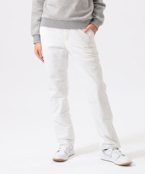 BEAMS GOLF(ビームスゴルフ)の「ORANGE LABEL / レオフィール(R)中綿 裾ジップ パンツ(その他パンツ・レディース・ホワイト/ブラック・MEDIUM/LARGE/SMALL)」の4枚目の写真