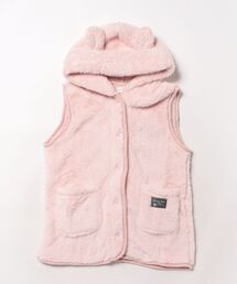 and it_（アンドイット）の「くま耳フード付きシープタッチベスト（その他ルームウェア）」