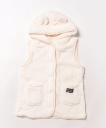 and it_（アンドイット）の「くま耳フード付きシープタッチベスト（その他ルームウェア）」