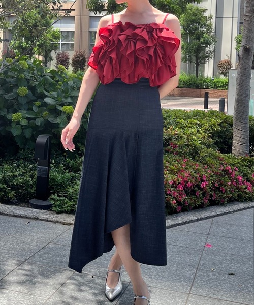 AND COUTURE(アンドクチュール)の「ブッチャーインナーミニマーメイドスカート(スカート・レディース・ブラック系その他/ブルー系その他・SMALL/MEDIUM)」の16枚目の写真