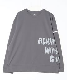 ティゴラ TIGORA ランニング メッセージロゴ長袖Tシャツ