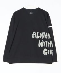 ティゴラ TIGORA ランニング メッセージロゴ長袖Tシャツ