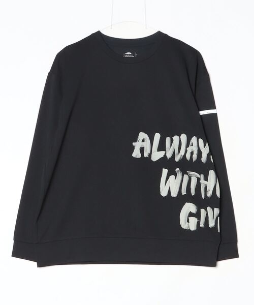 TIGORA(ティゴラ)の「ティゴラ TIGORA ランニング メッセージロゴ長袖Tシャツ(Tシャツ/カットソー・メンズ・ブラック/グレー/ネイビー・S/M/L/LL)」の12枚目の写真