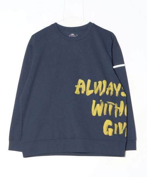 TIGORA(ティゴラ)の「ティゴラ TIGORA ランニング メッセージロゴ長袖Tシャツ(Tシャツ/カットソー・メンズ・ブラック/グレー/ネイビー・S/M/L/LL)」の14枚目の写真