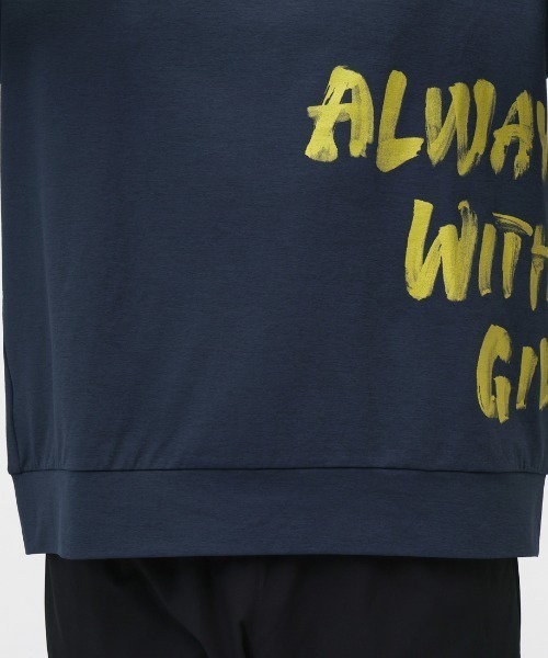 TIGORA(ティゴラ)の「ティゴラ TIGORA ランニング メッセージロゴ長袖Tシャツ(Tシャツ/カットソー・メンズ・ブラック/グレー/ネイビー・S/M/L/LL)」の10枚目の写真