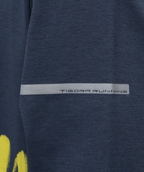 TIGORA(ティゴラ)の「ティゴラ TIGORA ランニング メッセージロゴ長袖Tシャツ(Tシャツ/カットソー・メンズ・ブラック/グレー/ネイビー・S/M/L/LL)」の15枚目の写真