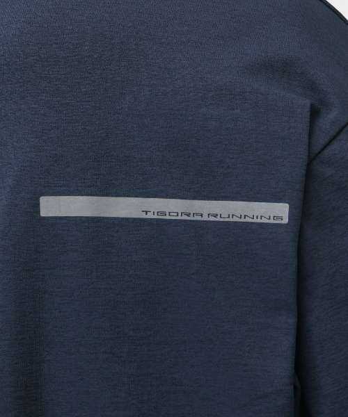 TIGORA(ティゴラ)の「ティゴラ TIGORA ランニング メッセージロゴ長袖Tシャツ(Tシャツ/カットソー・メンズ・ブラック/グレー/ネイビー・S/M/L/LL)」の16枚目の写真