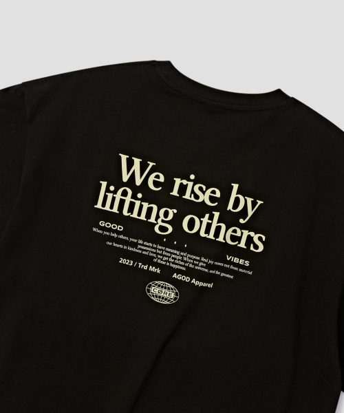 AGOD（エージーオーディー）の「ウォライジ レタリング 半袖Tシャツ [ブラック]（Tシャツ/カットソー・レディース・その他・SMALL/MEDIUM/LARGE）」の7枚目の写真