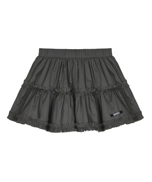 NICK&NICOLE(ニックアンドニコール)の「TRENDY RUFFLE MINI SKIRT_CHARCOAL(スカート・レディース・その他・FREE)」の4枚目の写真