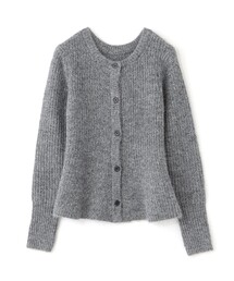 BIANCA（ビアンカ）の「【@BAILA掲載】【美シルエット】ペプラムデザイン2WAYニットカーデ（カーディガン/ボレロ）」