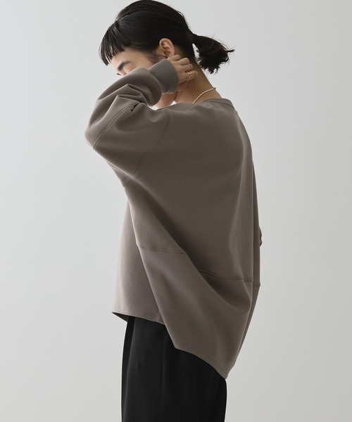 AMERICAN HOLIC（アメリカンホリック）の「【WEB限定】袖タックコクーンポンチプルオーバー（スウェット・レディース・ブラック/モカ/ライトグレー・M/L）」の16枚目の写真