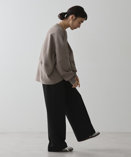 AMERICAN HOLIC（アメリカンホリック）の「【WEB限定】袖タックコクーンポンチプルオーバー（スウェット・レディース・ブラック/モカ/ライトグレー・M/L）」の18枚目の写真