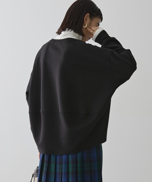 AMERICAN HOLIC（アメリカンホリック）の「【WEB限定】袖タックコクーンポンチプルオーバー（スウェット・レディース・ブラック/モカ/ライトグレー・M/L）」の10枚目の写真