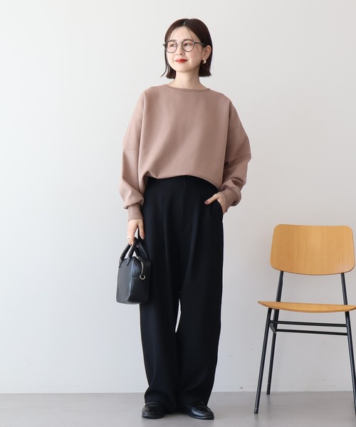 AMERICAN HOLIC（アメリカンホリック）の「【WEB限定】袖タックコクーンポンチプルオーバー（スウェット・レディース・ブラック/モカ/ライトグレー・M/L）」の20枚目の写真