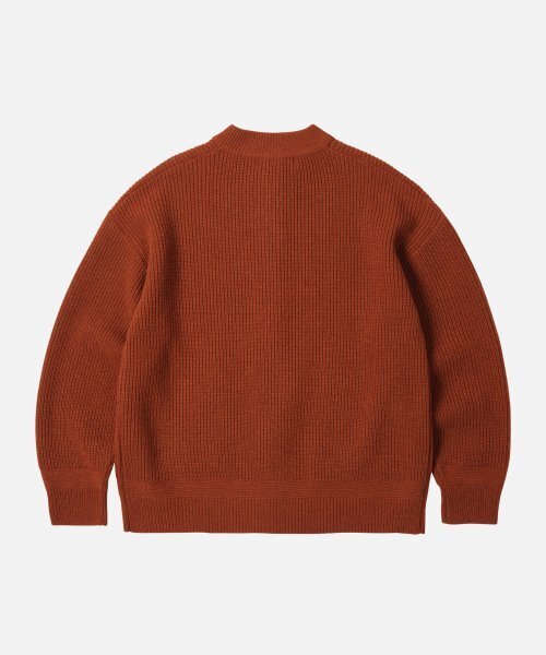 FRIZMWORKS(フリズムワークス)の「WOOL DECK ZIP UP CARDIGAN _ BRICK(カーディガン/ボレロ・メンズ・その他・X-LARGE/SMALL/MEDIUM/LARGE)」の6枚目の写真