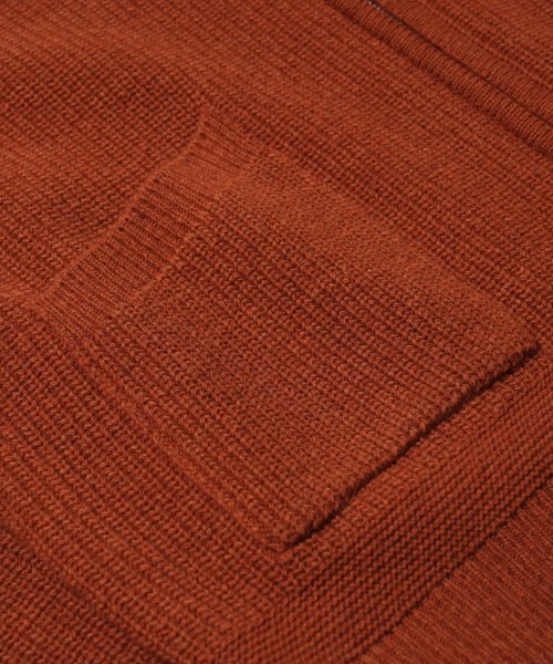 FRIZMWORKS(フリズムワークス)の「WOOL DECK ZIP UP CARDIGAN _ BRICK(カーディガン/ボレロ・メンズ・その他・X-LARGE/SMALL/MEDIUM/LARGE)」の3枚目の写真